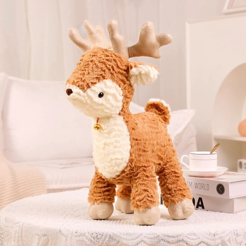 Christmas Tree and Elk Plush Teddies