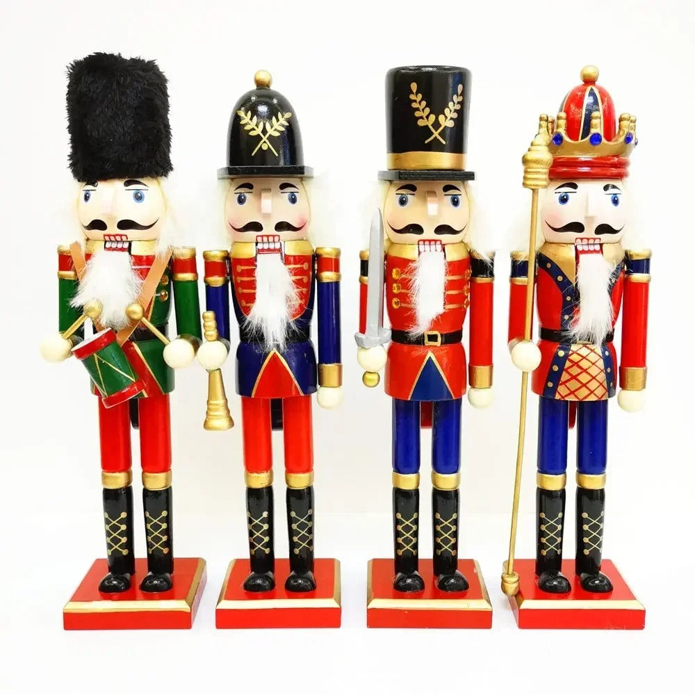 Hand-Painted Wooden Nutcracker Ornaments