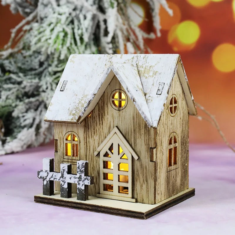 Hand Crafted Wooden LED Houses