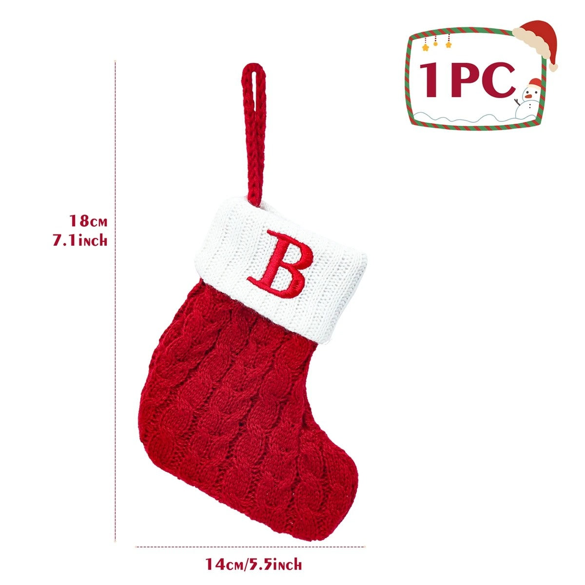 Personalised Letter Christmas Stocking