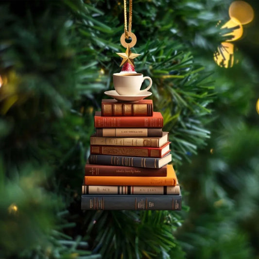 Stack of Books - Christmas Tree Decoration